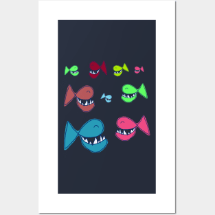 Smiling fish Posters and Art